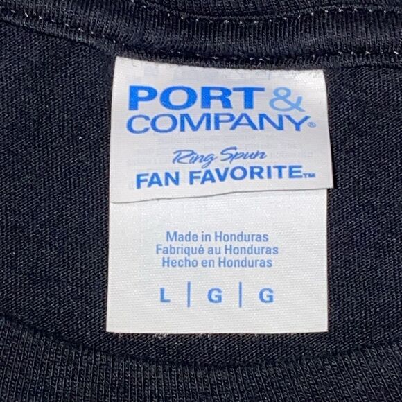 Port & Company I'm Just Here For The Candy Size Large Black Multi Graphic Tee - Picture 8 of 9